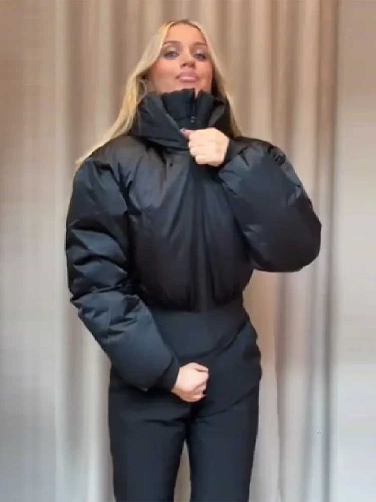 Suit Women One Piece Ski Zip Up Waterproof Sets White Black Color Block Hooded Warm Jumpsuit Lady Winter Snow Sport Outfit 2026 C260829 - view 5