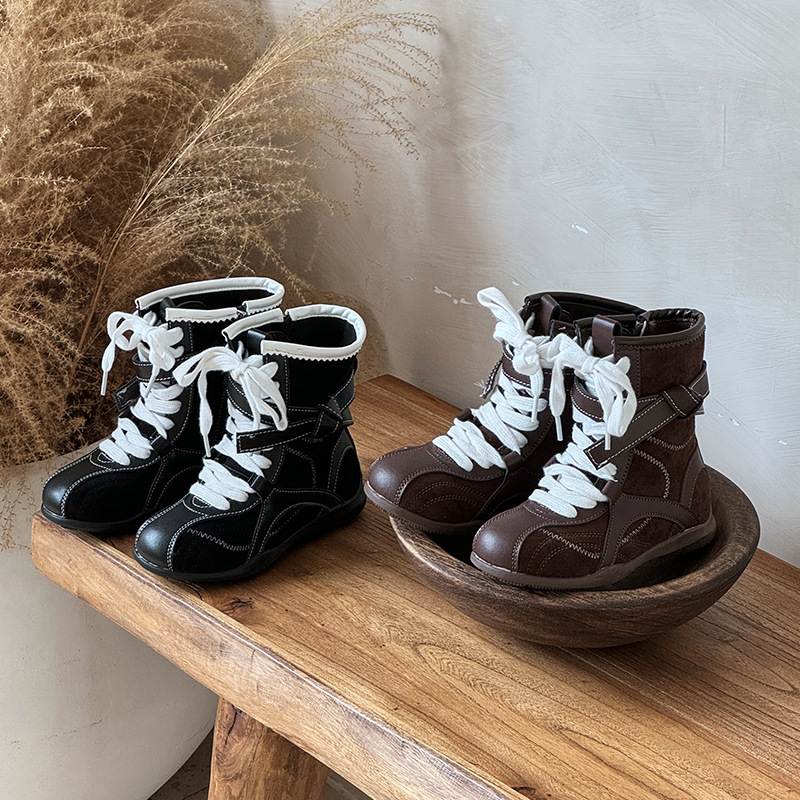 2026 hot trend children's designer fashion boots versatile temperament high boots for girl - view 6