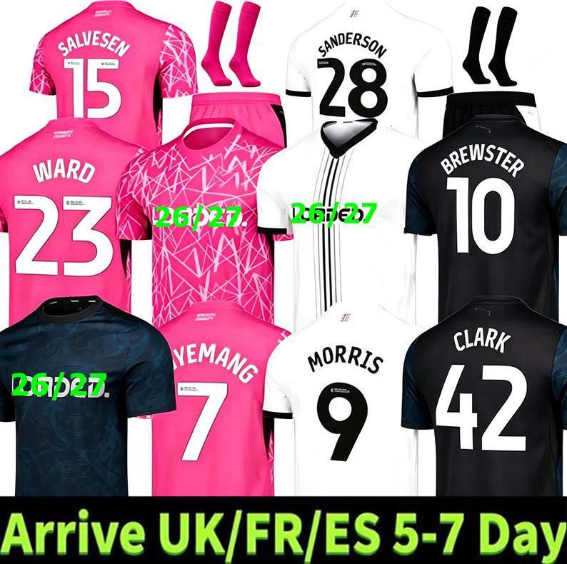 Derby County FC 26 27 Soccer Jerseys Morris Agyemang 2026 F…