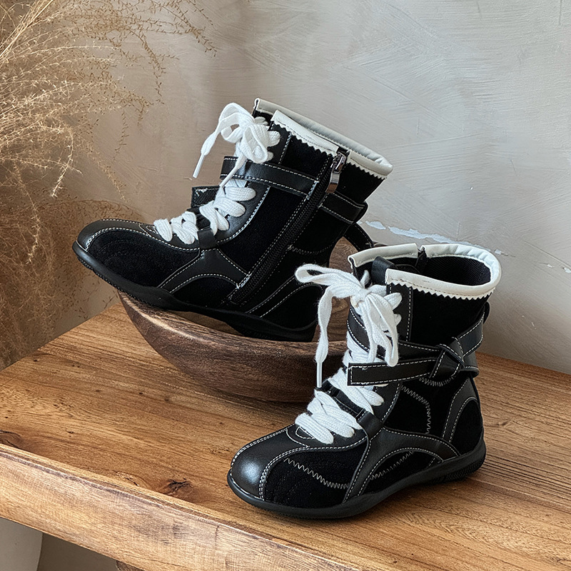 2026 hot trend children's designer fashion boots versatile temperament high boots for girl - view 4