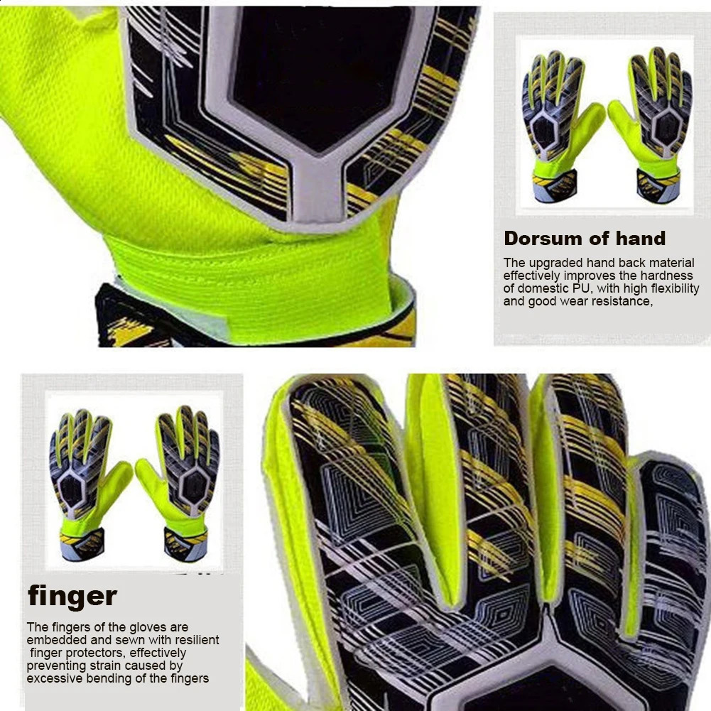 Professional Goalkeeper Gloves Men Women Adults Kid Football Soccer Goalie Gloves Non-slip Thicken Latex Glove Finger Save Guard 260826 - view 6