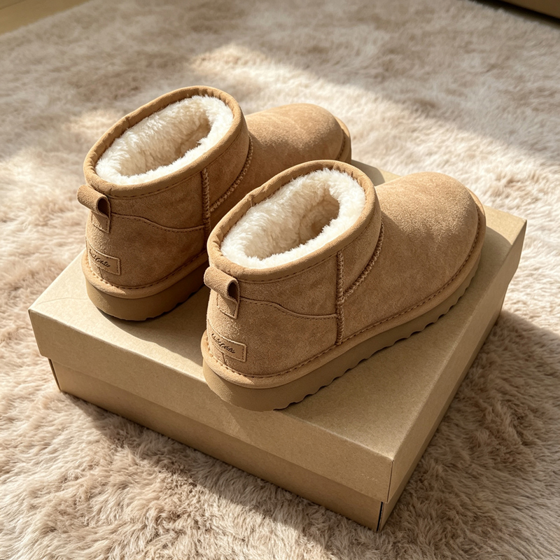 MEOD Designer Boots Women Ultra Mini Slippers Slides Platform Shoes Snow Boot Classic Leather Chestnut Winter Fur Boot Fur Slipper Ankle Boot With Box - view 5