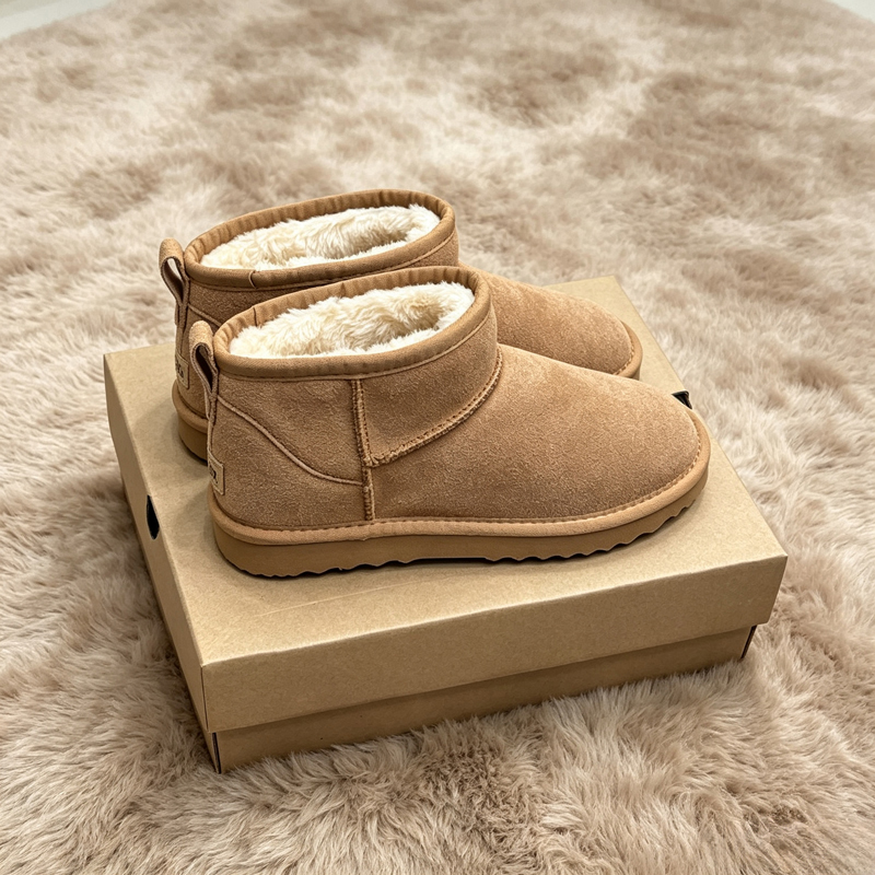 MEOD Designer Boots Women Ultra Mini Slippers Slides Platform Shoes Snow Boot Classic Leather Chestnut Winter Fur Boot Fur Slipper Ankle Boot With Box - view 4