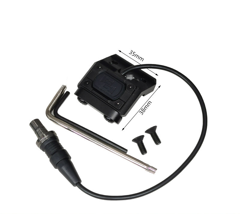 Tactical Remote Pressure Switch SureFire M300 M600 Lights DBAL A2 PEQ Laser Modules 3 Plug Compatible Keymod 20mm Picatinny Rail - view 4