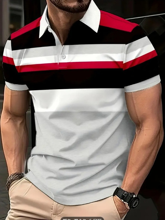 Summer New Large-Size Men's Casual Fashion Short-Sleeve Polo Shirt - view 6