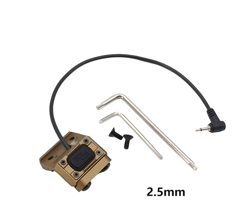 Tactical Remote Pressure Switch SureFire M300 M600 Lights DBAL A2 PEQ Laser Modules 3 Plug Compatible Keymod 20mm Picatinny Rail - view 6