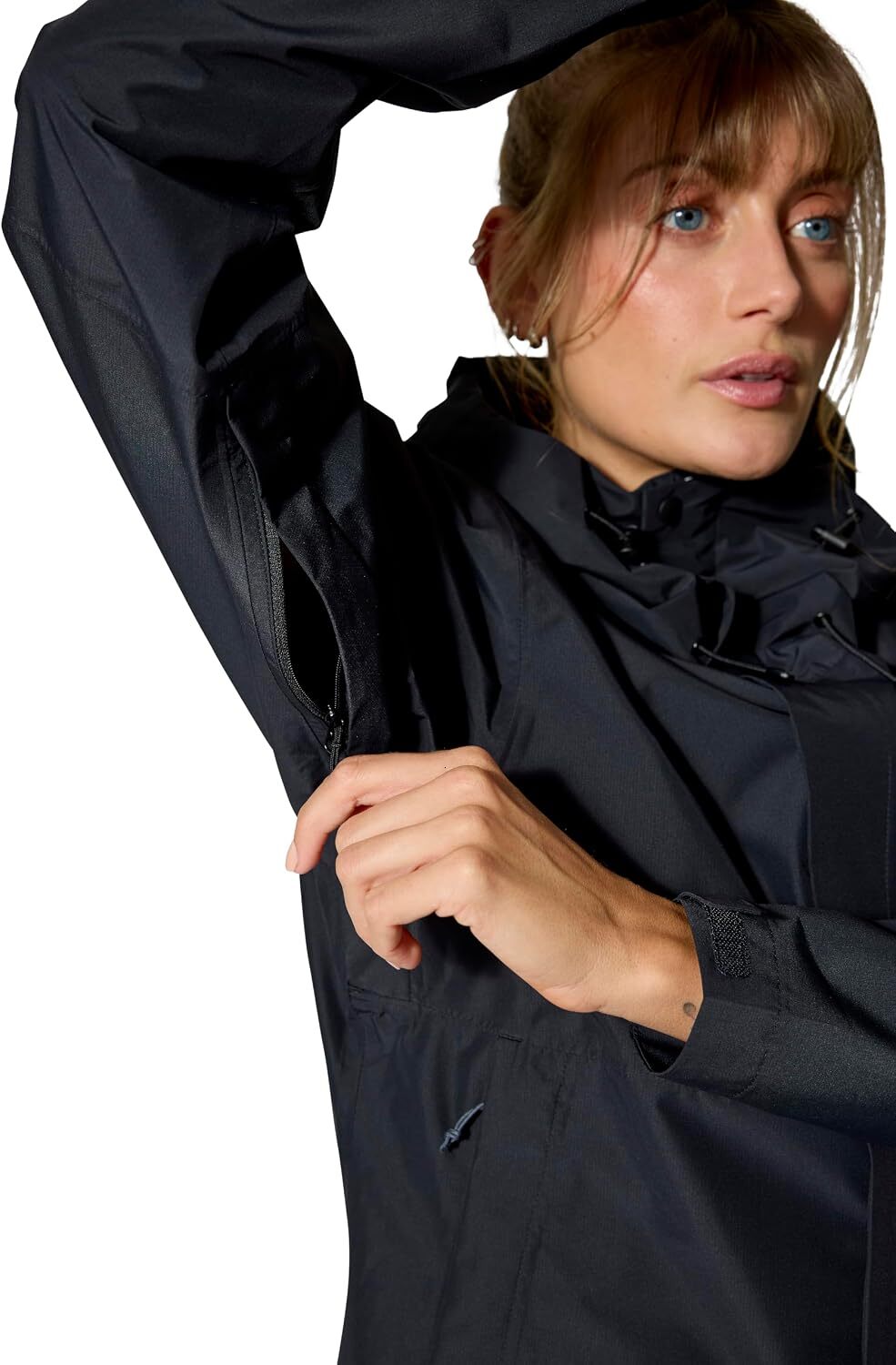 Women's Downpour Waterproof Jacket | Lightweight, Hooded Rain Coat for Hiking & Trekking - view 7