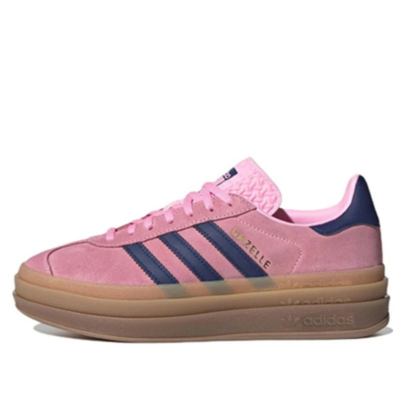Adidas Designer Gazelle Bold Retro Platform Trainers Casual Shoes Women Soft Suede Leather Non Slip Gum Sole Classic Three Stripes Fashion Daily Skate - view 7