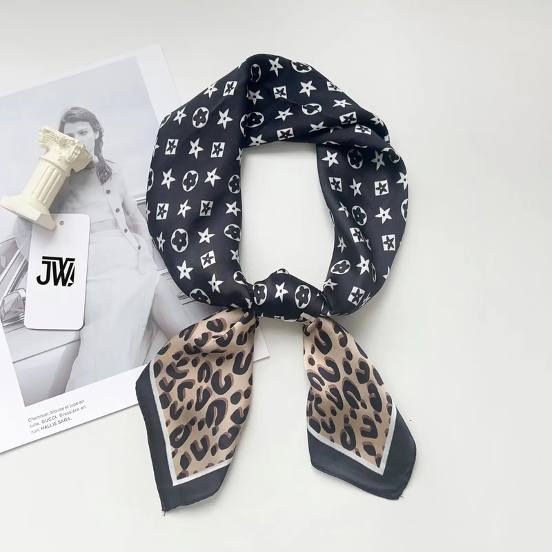 Designer Shawl For Woman Fashion Hair Ribbons Square Scarves Decorative Belts Silk Scarves Classic Shawls Luxurious Combinations Decorations High Qual - view 8