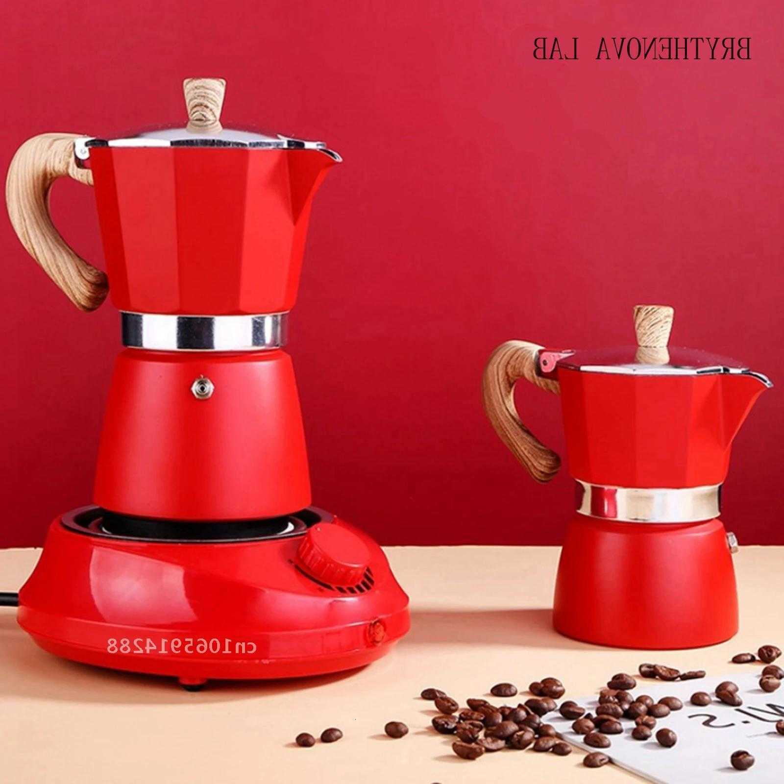 Moka Italian Coffee Maker Moka Espresso Percolator Pot Turkish Cafe Maker Stainless Coffee Presser Stovetop Top Stove L260831