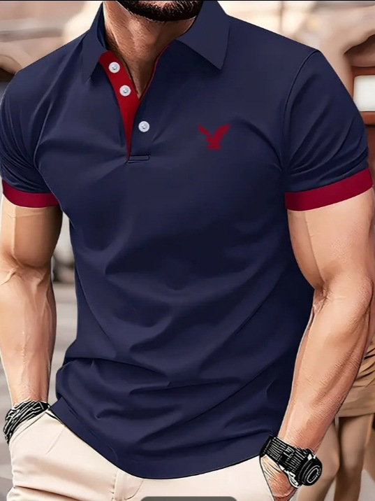 Summer New Large-Size Men's Casual Fashion Short-Sleeve Polo Shirt - view 5