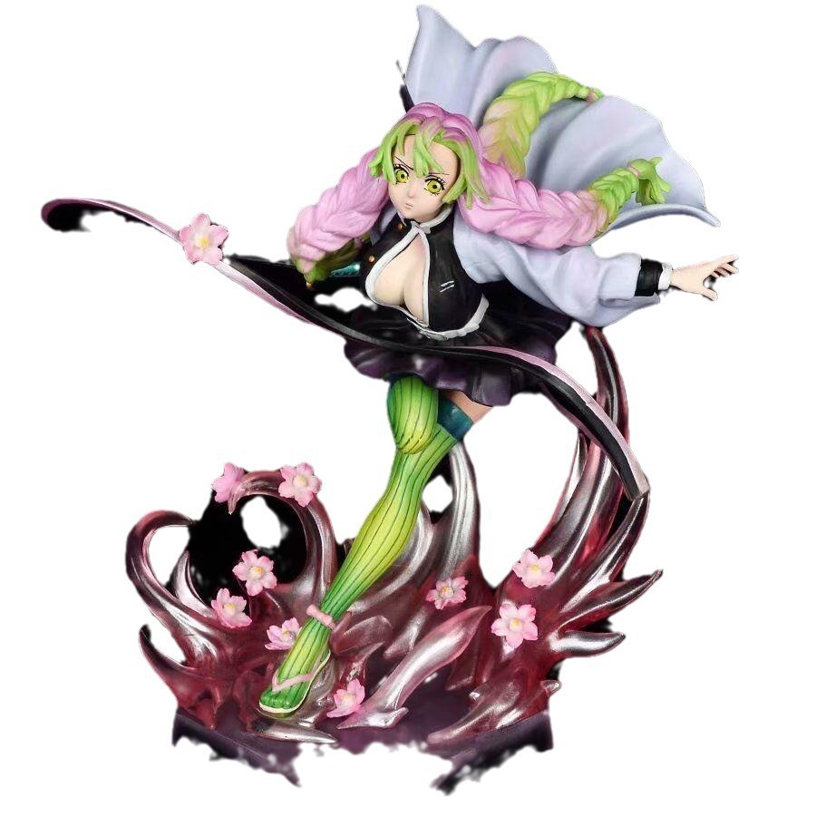 Anime Demon Slayer GK Kanroji Mitsuri Action Figure PVC Collection Model Ornament Toys For Child Birthday Gifts - view 3