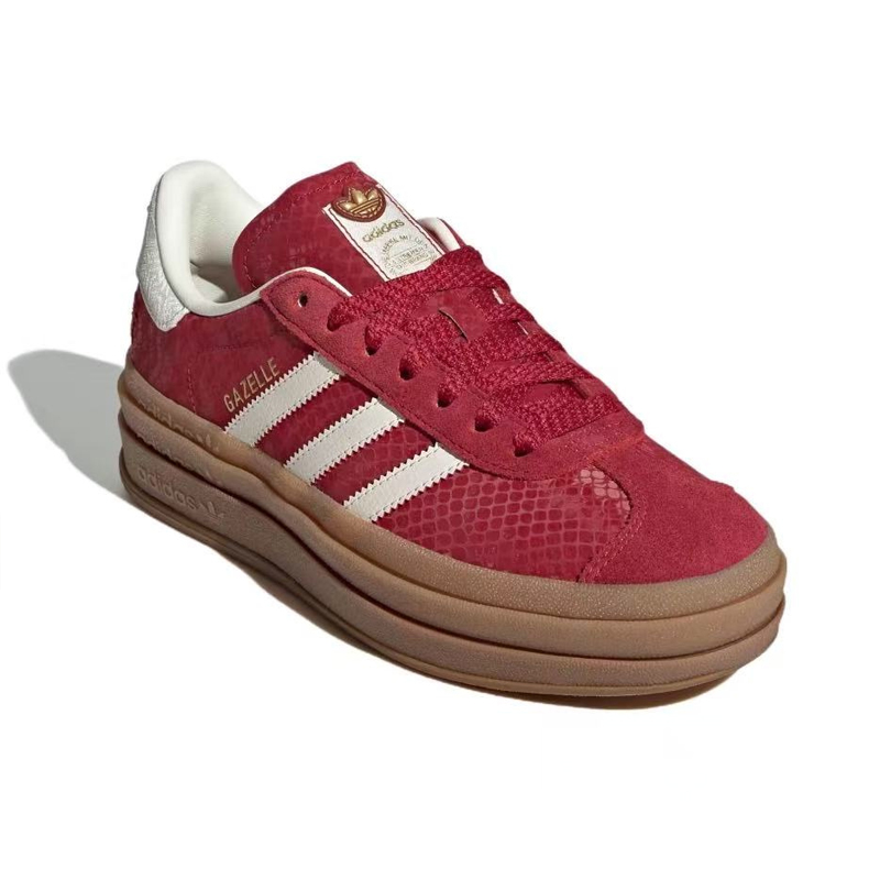 Adidas Designer Gazelle Bold Retro Platform Trainers Casual Shoes Women Soft Suede Leather Non Slip Gum Sole Classic Three Stripes Fashion Daily Skate - view 4