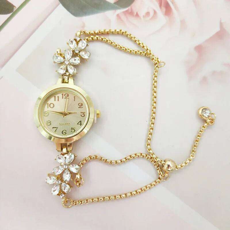 Ladies , Niche Fashion Flower Diamond Pull-Up H260228