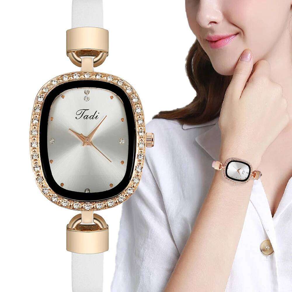 Luxury Women's Wrist Rhinestone Fine Strap Ladies' Fashion es Quartz Women Timepiece H260228