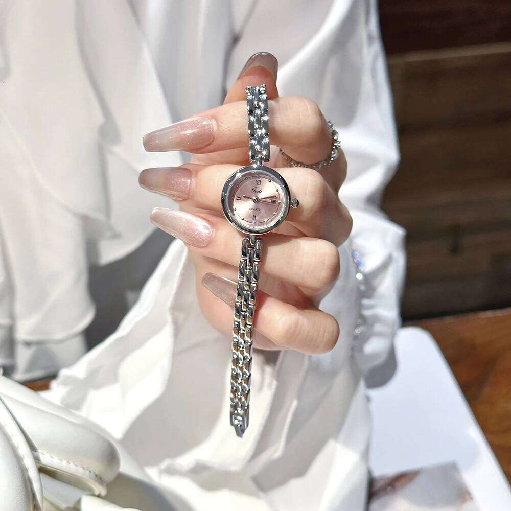 GEDI Minimalist Silver Woman High Quality Small Dial Quartz Ladies es Daily Wear Fashion Wrist Accessory H260228