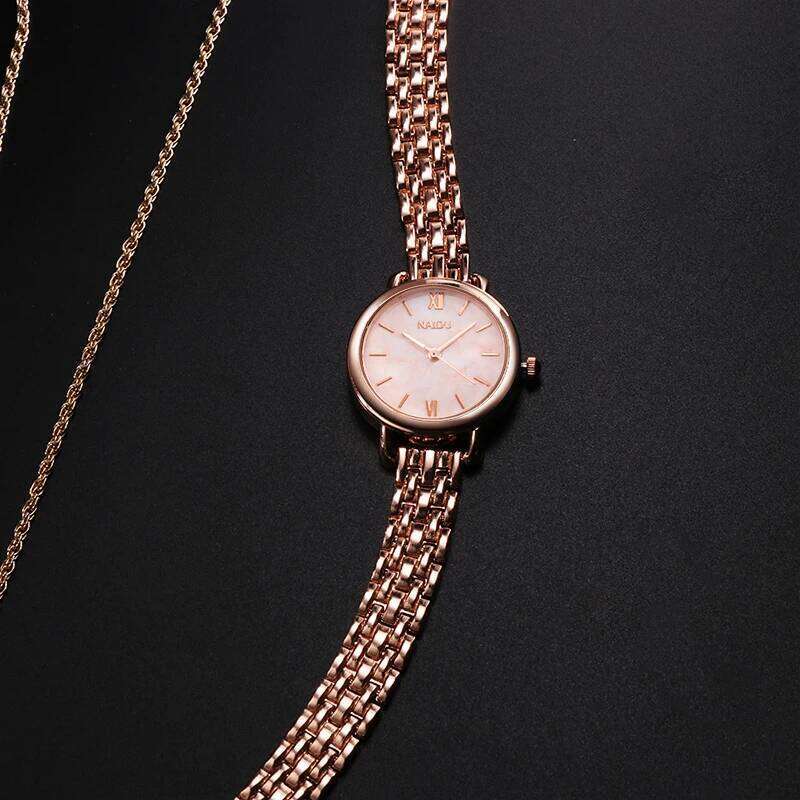 Fashion Rose Gold Woman Stainless Steel Ladies es Small Dial Elegant Female Quartz Wrist reloj H260228