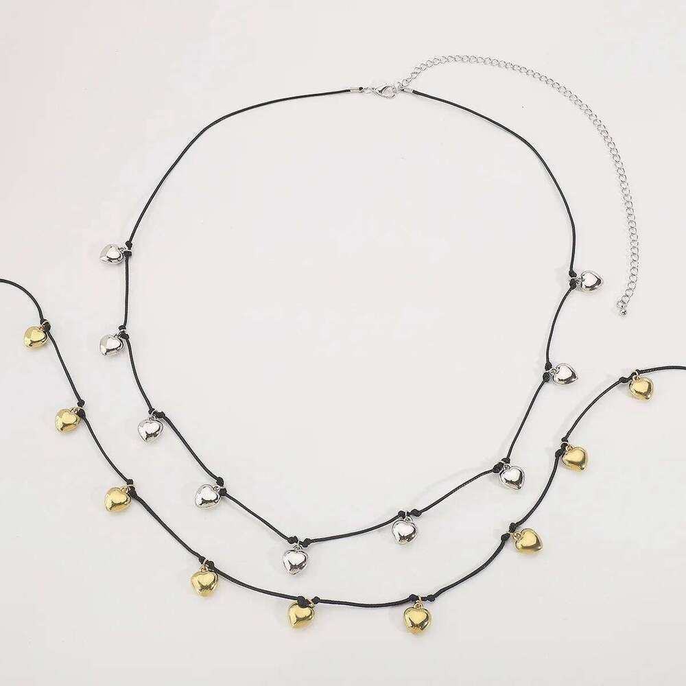 Punk Tassels Heart Pendant Charm Sexy Body Waist Chains Women Multi Layer Belly Belt Chain Summer Bohemian Bikini Beach Jewelry H260228