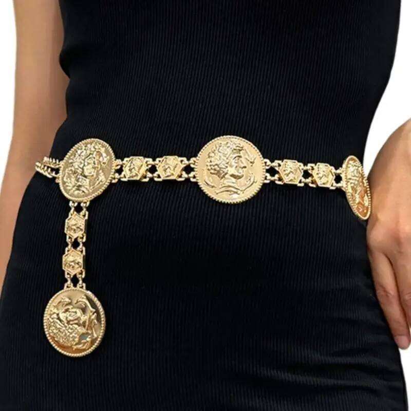 652F Heavy Duty Women Waist Head Dance Belt Beach Belly Chain for Dress H260228