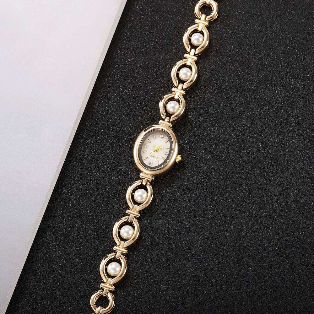 Elegant Pearl Women Quartz Wrist Fashion Diamond Ladies es Reloj Mujer Without Box H260228