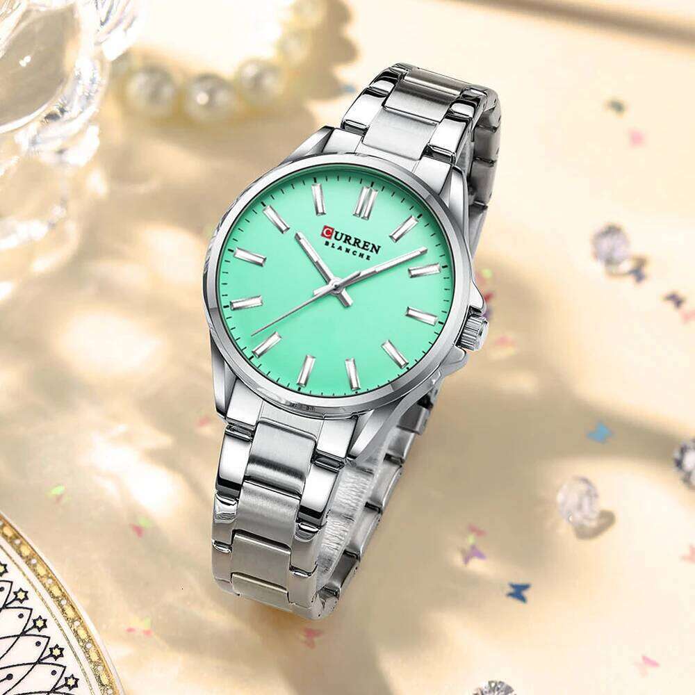 CURREN New Women Fashion Casual Stainless Steel es Simple Ladies Round Dial Quartz Wristes Clock Reloj Mujer H260228
