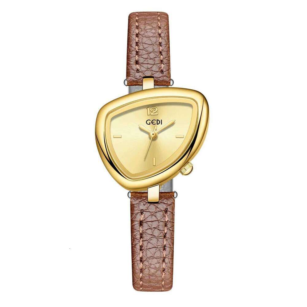 2026New Ladies Versatile Irregular Triangle Dial Design Simple Waterproof High Beauty Women's Fashion Quartz Clock es H260228