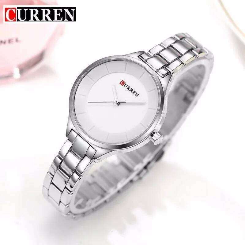 Curren 9015 Women es Gold Black Full Steel Dress Jewelry Quartz Ladies Fashion Elegant Clock Relogio Feminino H260228