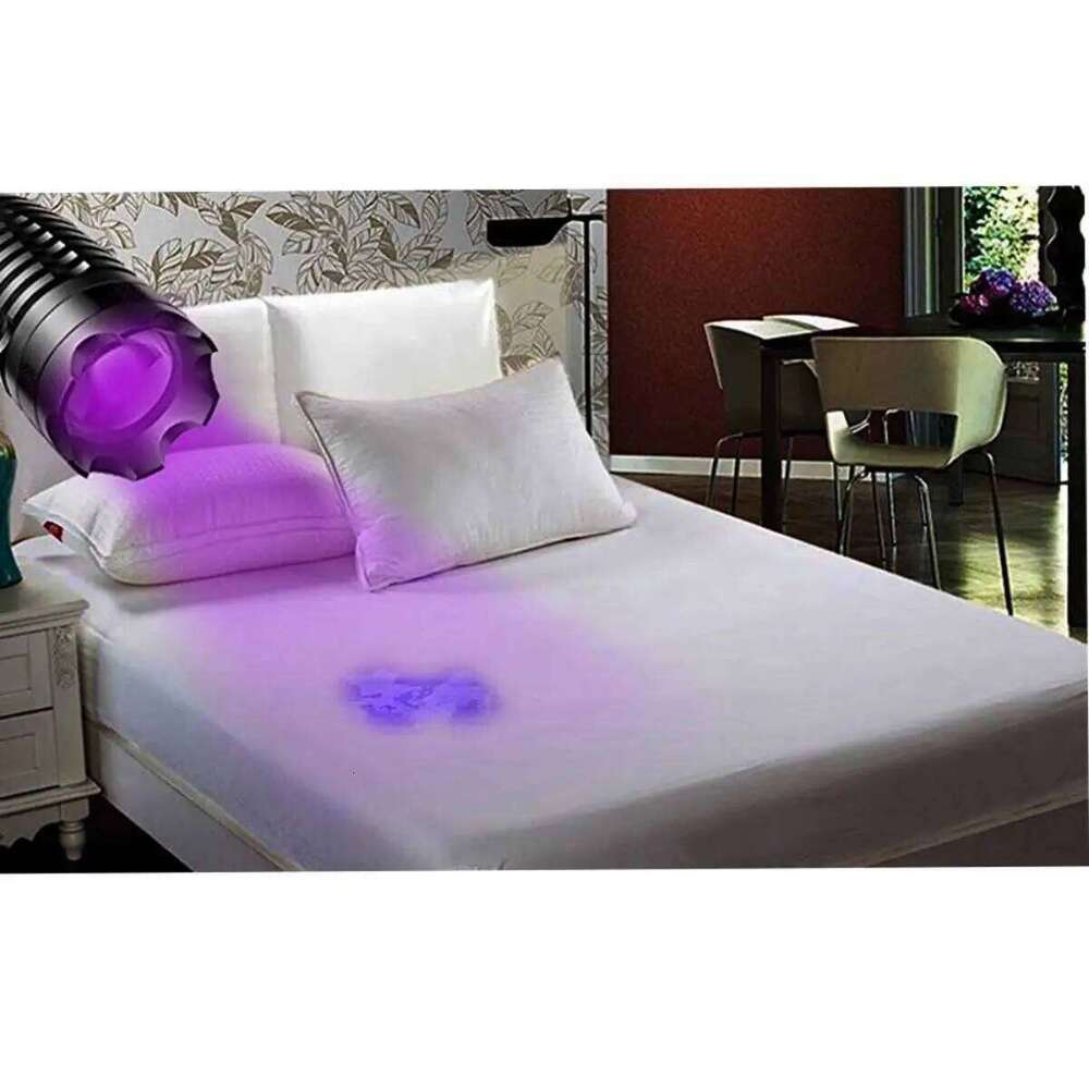 UltraFire E5UV UV Flashlight Ultraviolet Torch Zoomable Violet Lights 395-405nm Inspection Lamp Pet Urine Stain Detector Tools Z260301