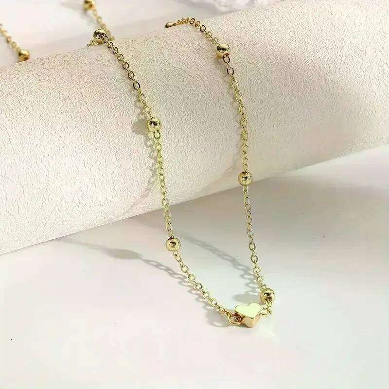 Simple Heart Beaded Belly Women Fashion Metal Beach Bikini Waist Chains Body Jewelry Accessories For Girls H260228