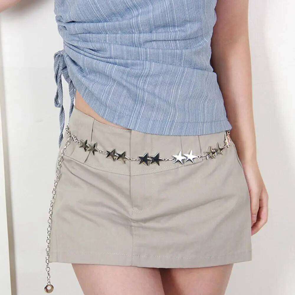 Fashion Butterfly Metal Bohemian Waist Belt For Women Five-pointed Sexy Body Chain Jewelry Accessories H260228