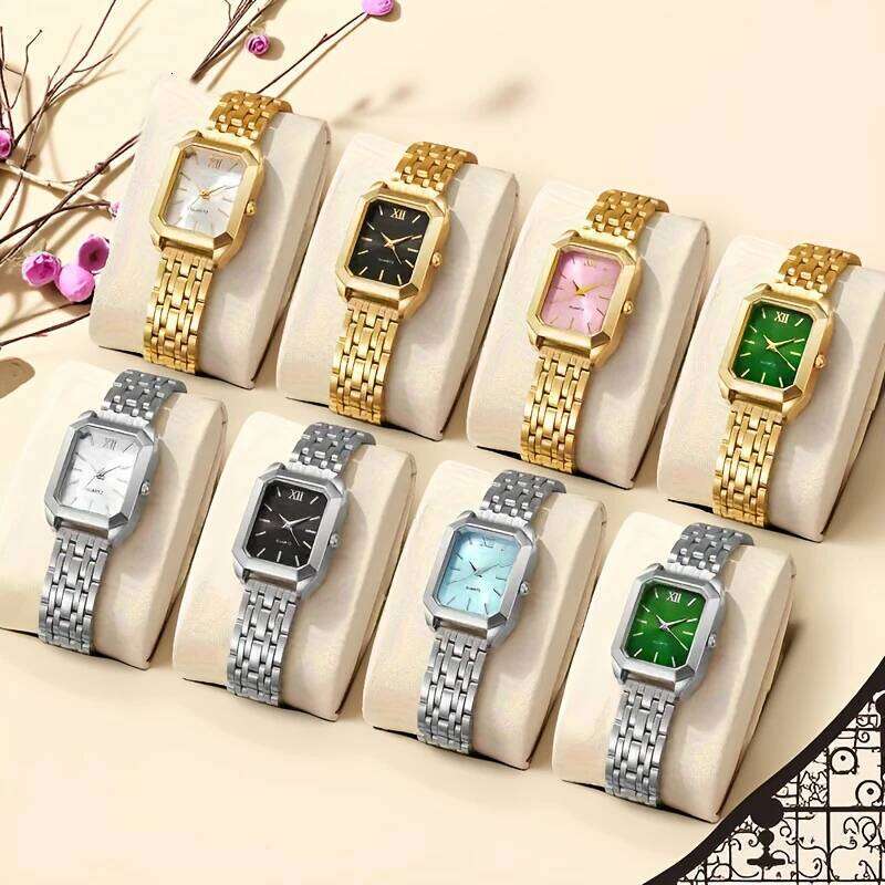 Compact Quartz Simple Design Holiday Gift without Box Square Ladies H260228