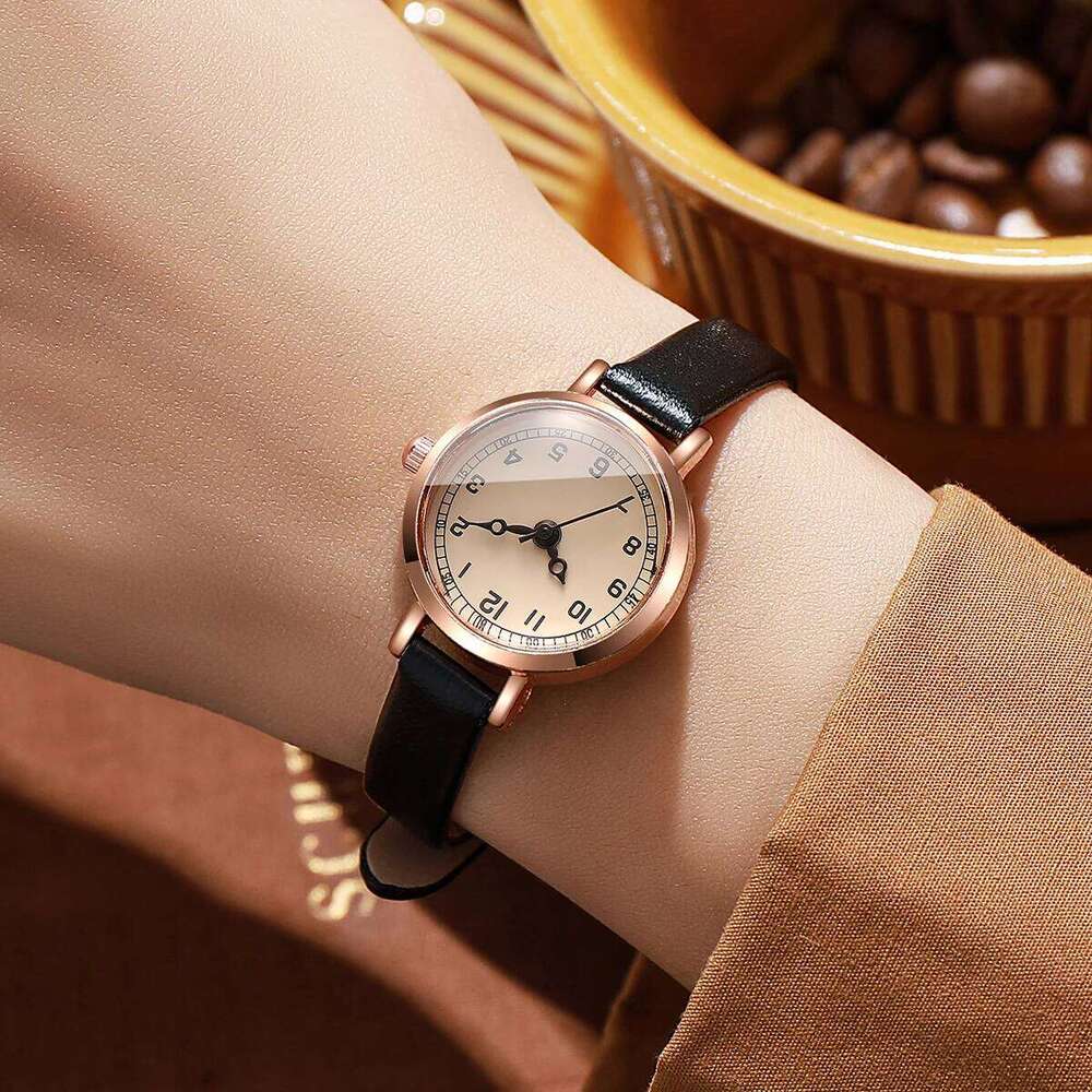 Fashion Small Arabic Dial Women Quartz Elegant Ultra-thin Leather Strap Wrist Reloj Mujer Girls Clock Gift H260228