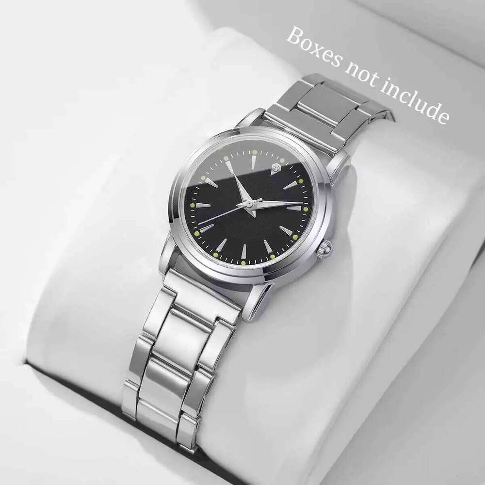 Fashion Women es Simple Dial Alloy Band Analog Quartz Wrist Reloj Mujer Girls Clock GiftWithout Box H260228