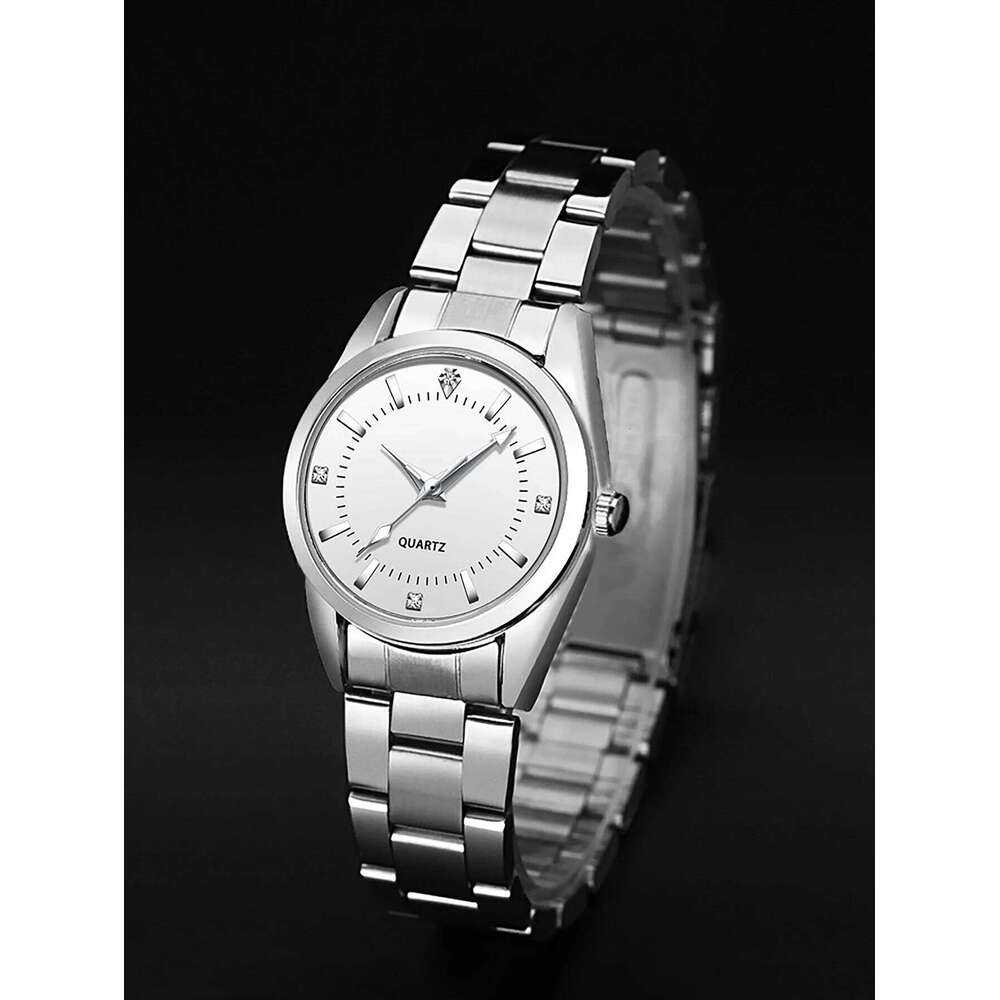 Ladies Fashionable Compact Stainless Steel Quartz Ideal Mother's Day Gift No Box Included H260228