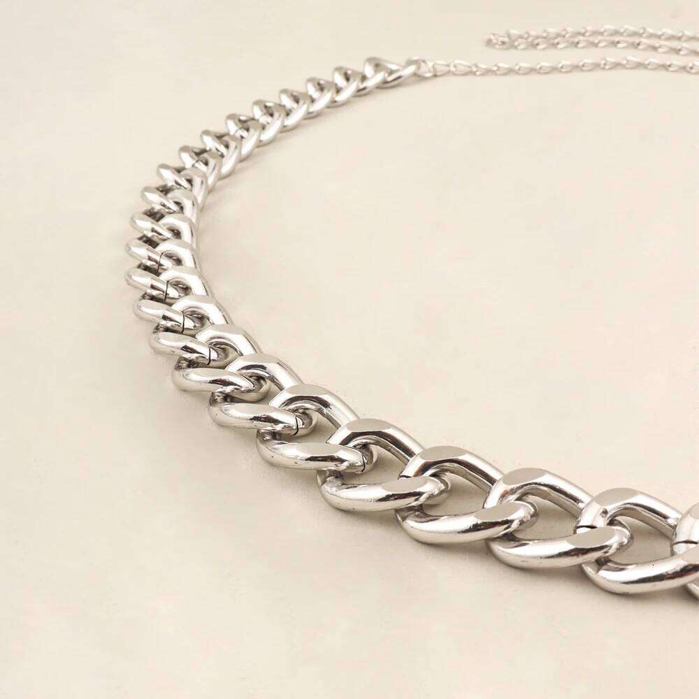 Ladies simple metal waist Star Pendant sexy elegant dress gold silver body chain H260228