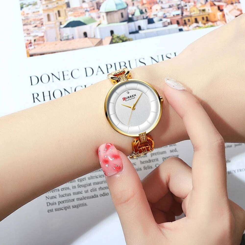 Curren 9052 Relojes Para Damas Steel Belt Quartz Women's Simple Fashion es for Women Relogio Feminino H260228