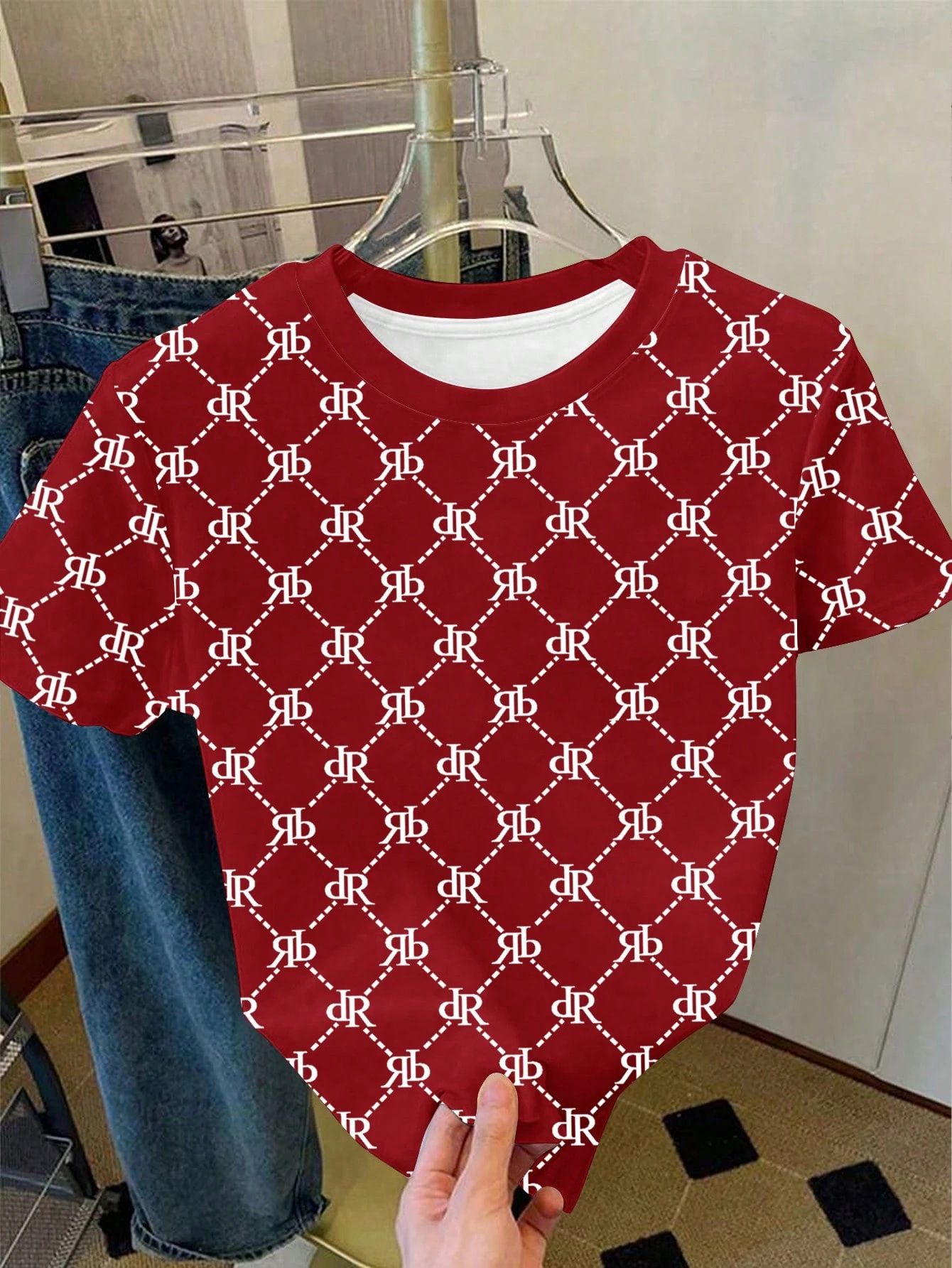 Luxury Brand Designer Clothes Luxury Brand Designer Clothes 2025 New Summer Bowknot Letter Print Short Sleeve Round Neck T-Shirt For Women On