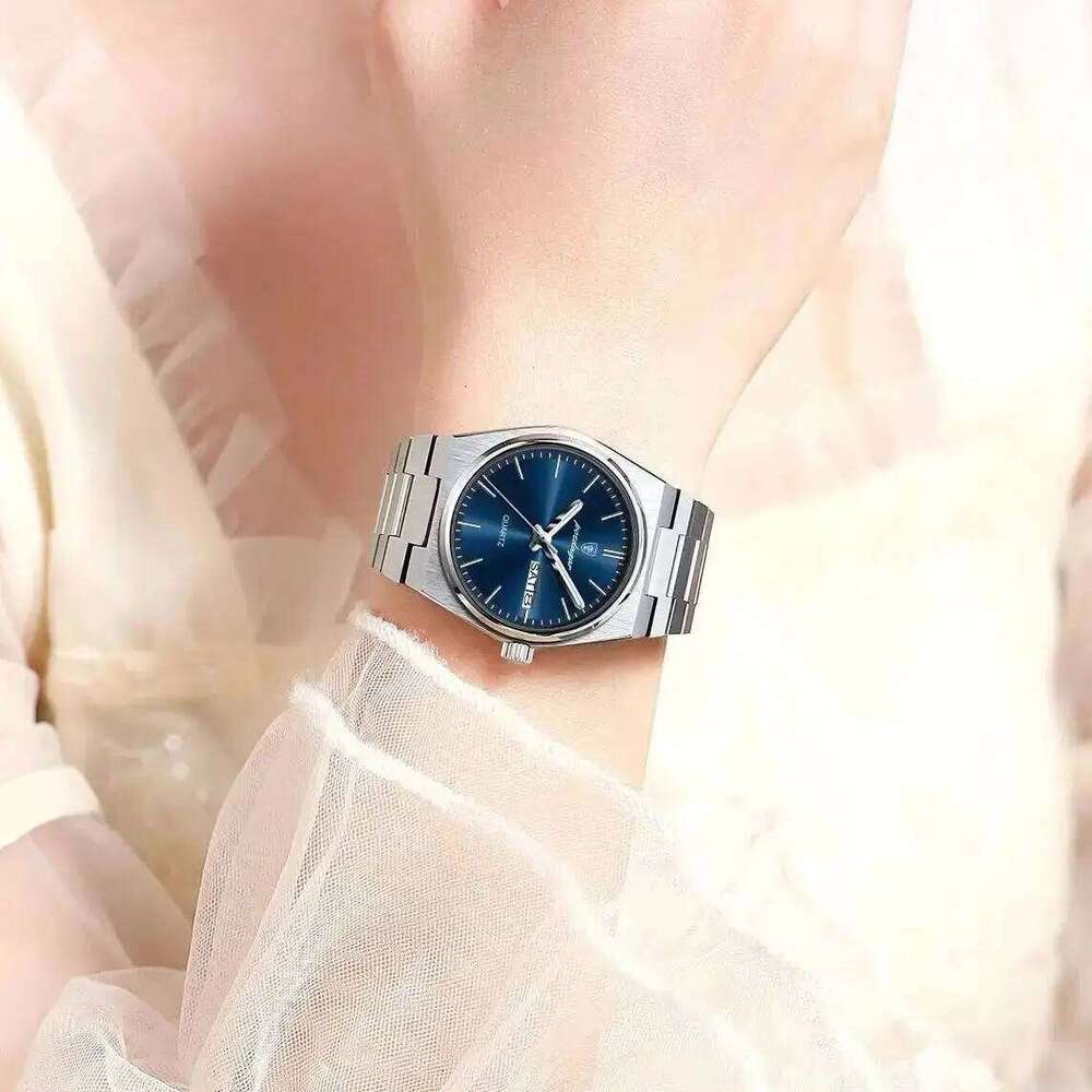 POEDAGAR Top Exquisite Woman Wrist Waterproof Luminous Quartz Casual Ladies Date Week Stainless Steel Women's es H260228