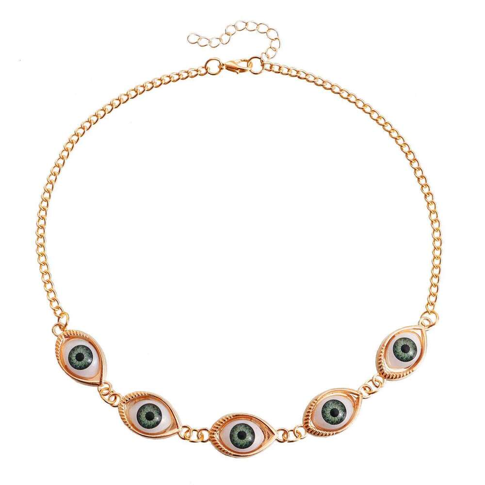 Fashionable Ethnic Style Single Layer Creative Eye Women's Skirt Sweater Body Exaggerated Waist Chain H260228