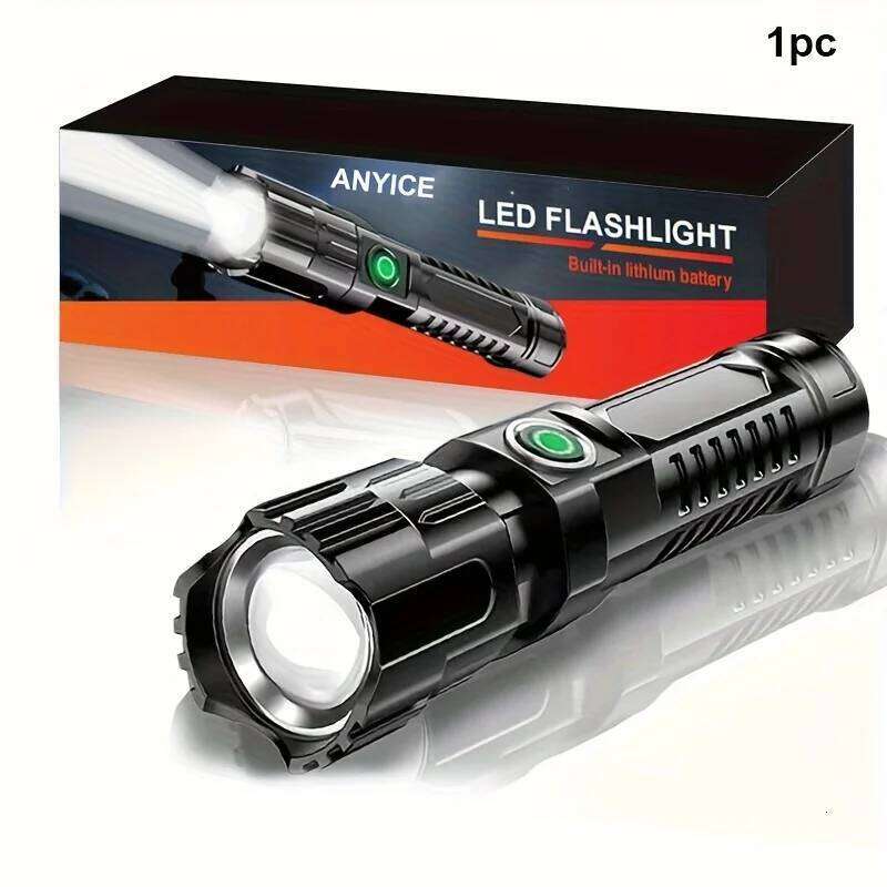 Super Bright XHP50 Powerful Led Flashlight Power Bank Torch Light USB Rechargeable Camping Tactical Flashlights with COB Lamp Z260301
