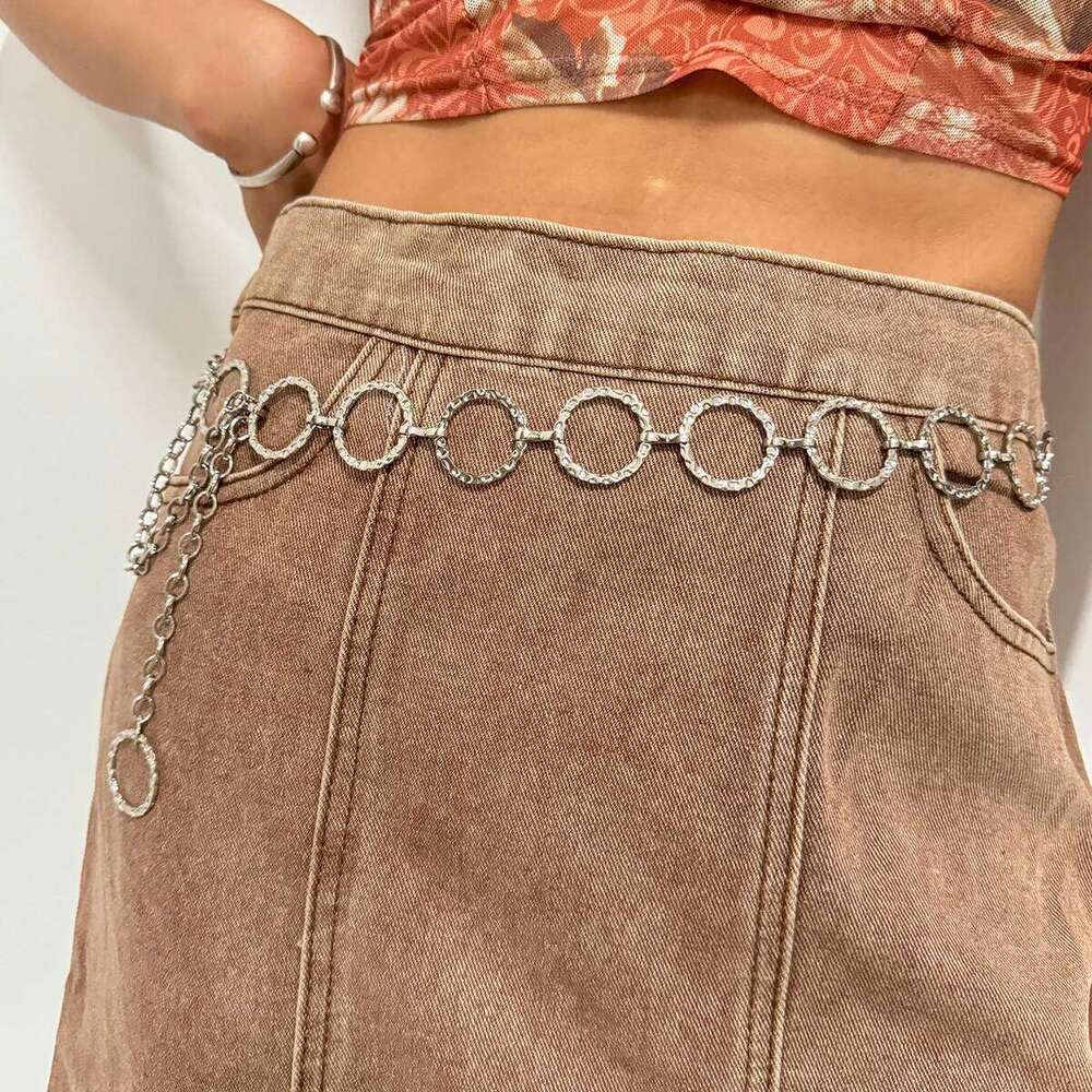Metal Star Chain Belts Women Cowgirl Western Country Golden Belt Adjustable Concho Waistband for Sweaters Dresses Jeans H260228