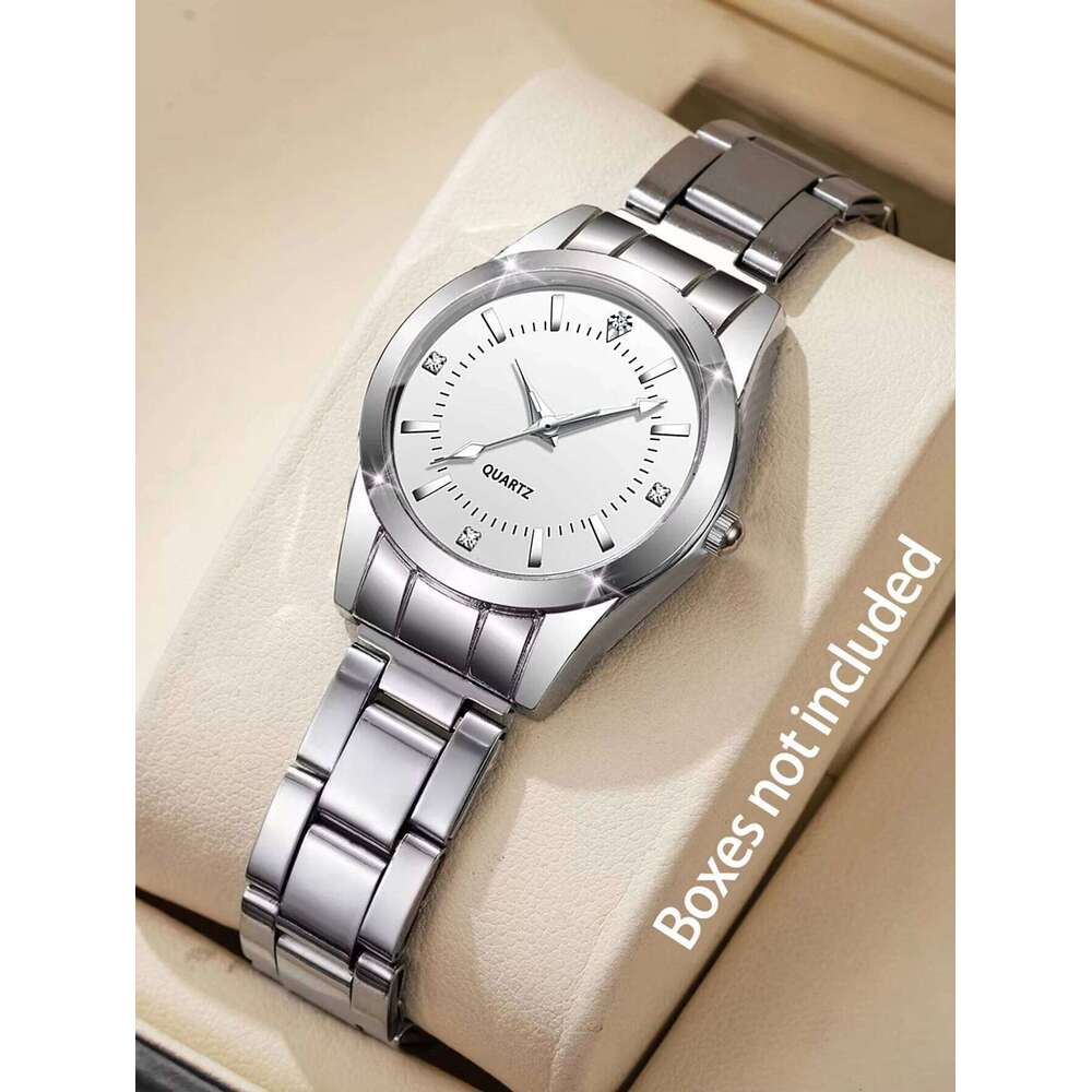 Ladies Fashionable Compact Stainless Steel Quartz Ideal Mother's Day Gift No Box Included H260228