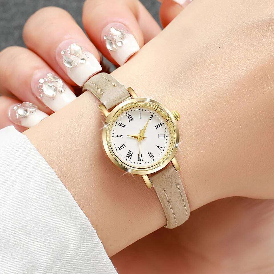 Women es Fashion Small Roma Dial Ladies Leather Band Quartz Reloj Mujer Girls Clock Gift H260228