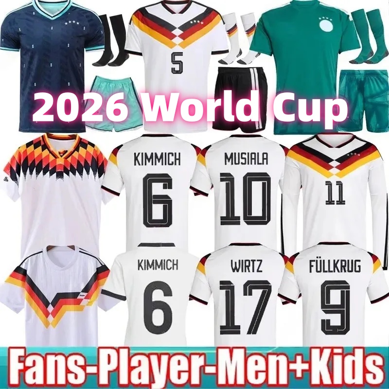 2026 Germany 125 Year Anniversary Soccer Jersey Player HUMMELS GNABRY WERNER MUSIALA MULLER HAVERTZ WIRTZ PAVLOVIC GUNDOGAN Kids kit women Men Football Shirts