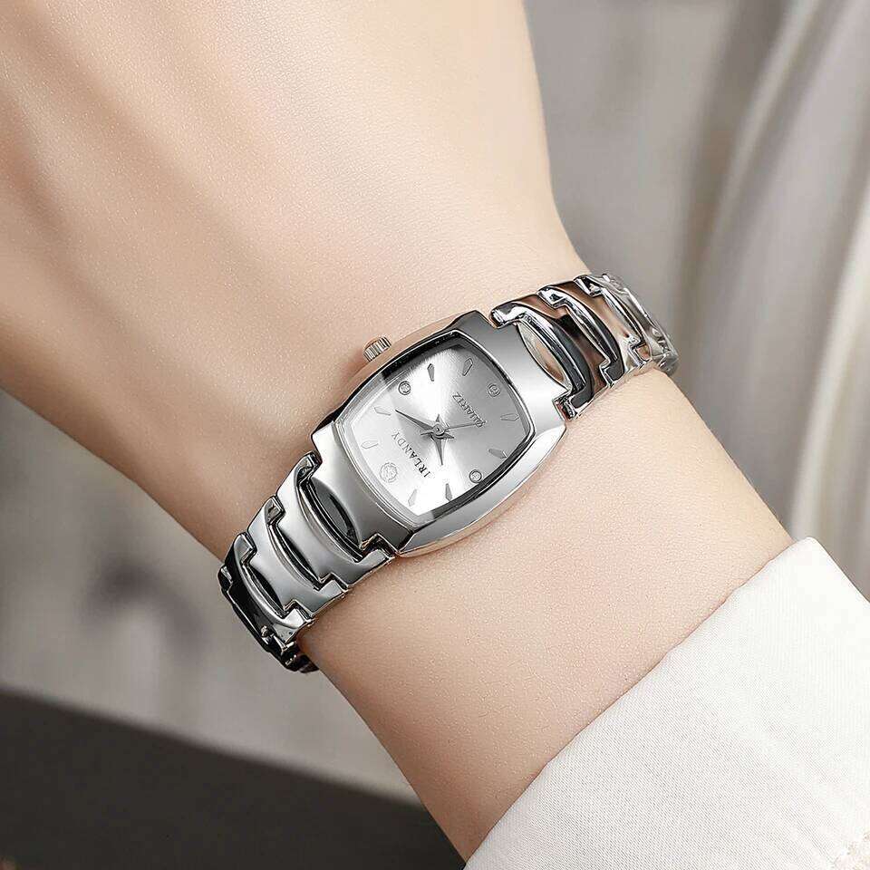 Elegant Women es Fashion Square Analog Quartz For Ladies Wrist Clock Reloj MujerWithout Box H260228
