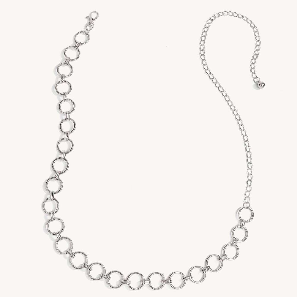 1pc Hollow out Metal Waist Chain for Women Elegant Versatile Belt to Wear with Dresses Fashionable Ladies Accessory H260228