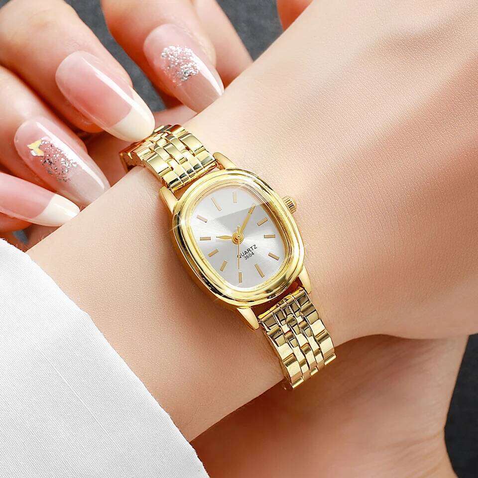Elegant Oval Dial Women Wrist Fashion Ladies Quartz Reloj Mujer Girls Clock GiftWithout Box H260228