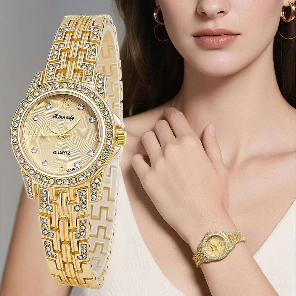 Ladies Fashion Minimalist Business Diamond Women's Alloy Quartz H260228
