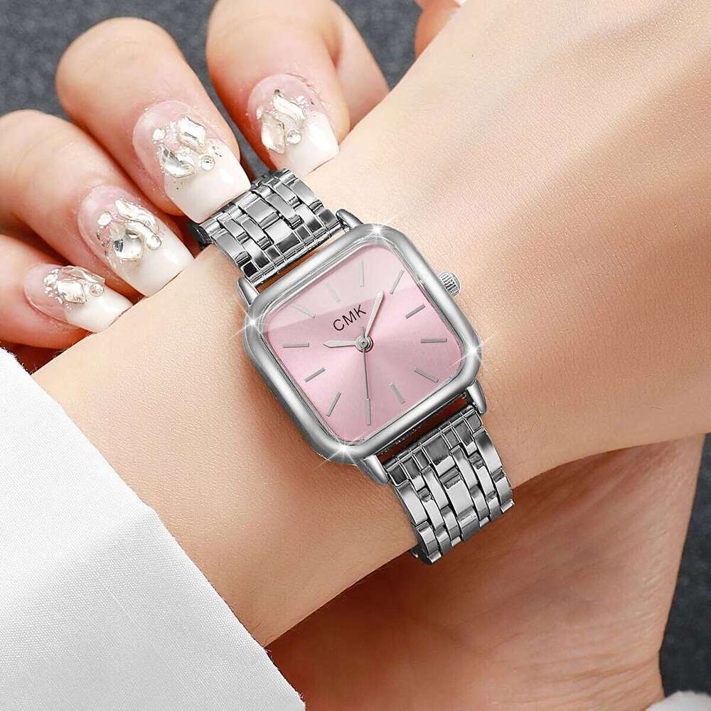Fashion Square Women Quartz Ladies Casual Alloy Strap Wristes Girls Clock Reloj Mujer H260228