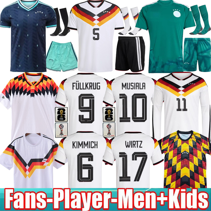2026 Germany Soccer Jerseys 25 26 Germany Retro 125 Year Anniversary Jerseys Home Away Fans Player Men Kids Kits MUSIALA WOLTEMADE GNABRY KROOS MULLER HAVERTZ